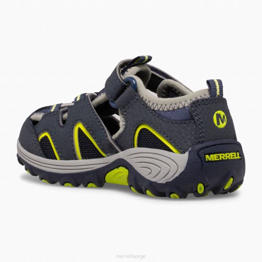 64NP1406 marine/lime Merrell hydro h2o hiker jr sandal (ml265932)