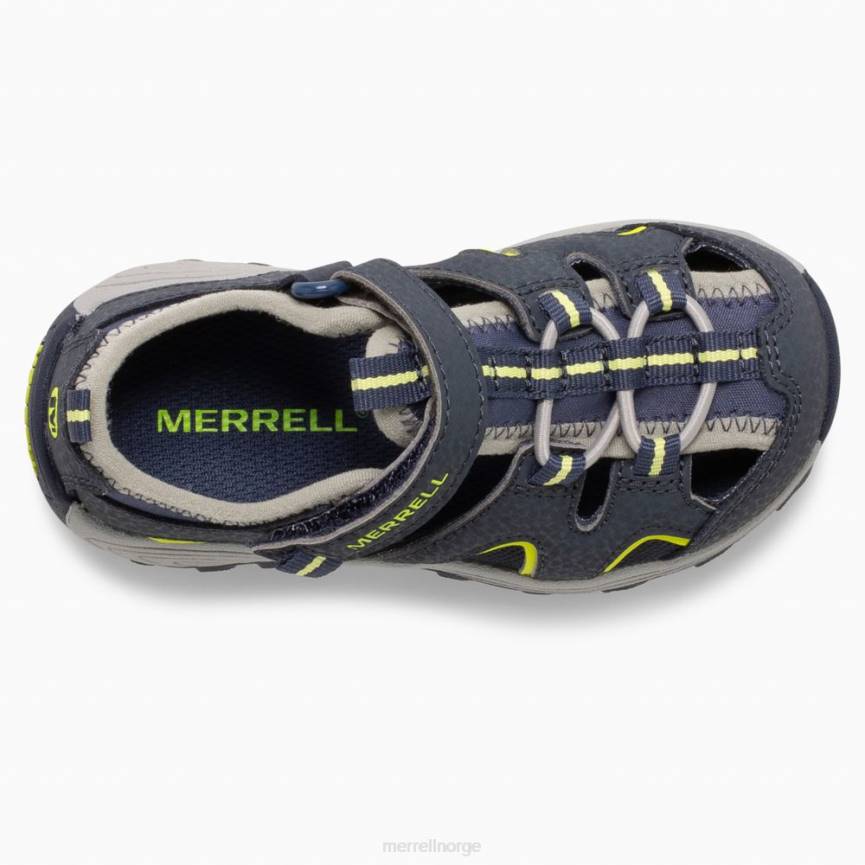 64NP1406 marine/lime Merrell hydro h2o hiker jr sandal (ml265932)