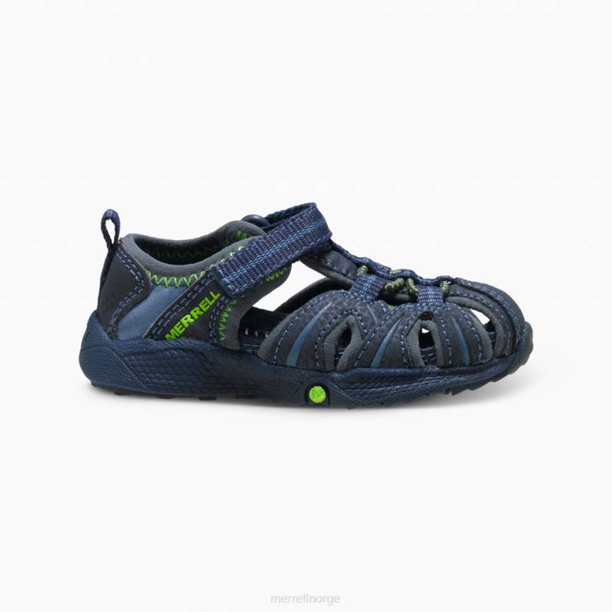 64NP1407 marine/grønn Merrell hydro jr. sandal (mt53375)