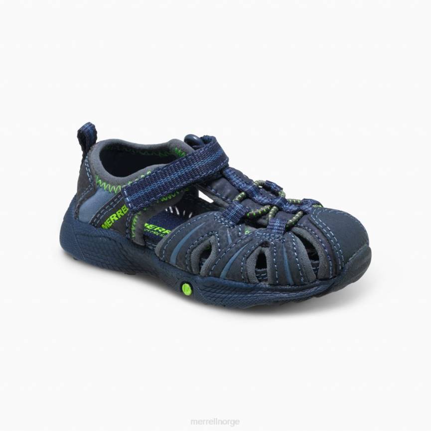 64NP1407 marine/grønn Merrell hydro jr. sandal (mt53375)