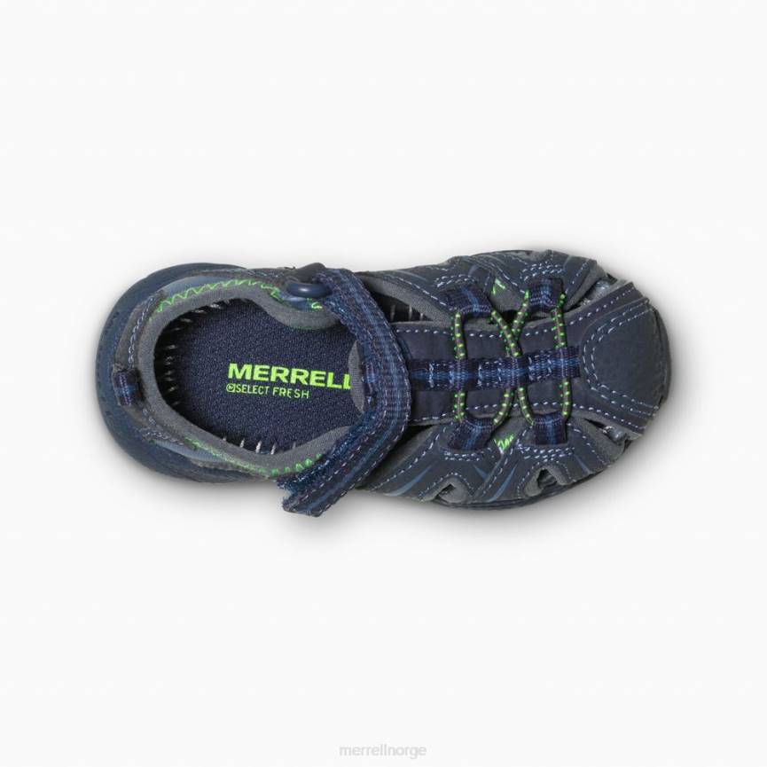 64NP1407 marine/grønn Merrell hydro jr. sandal (mt53375)