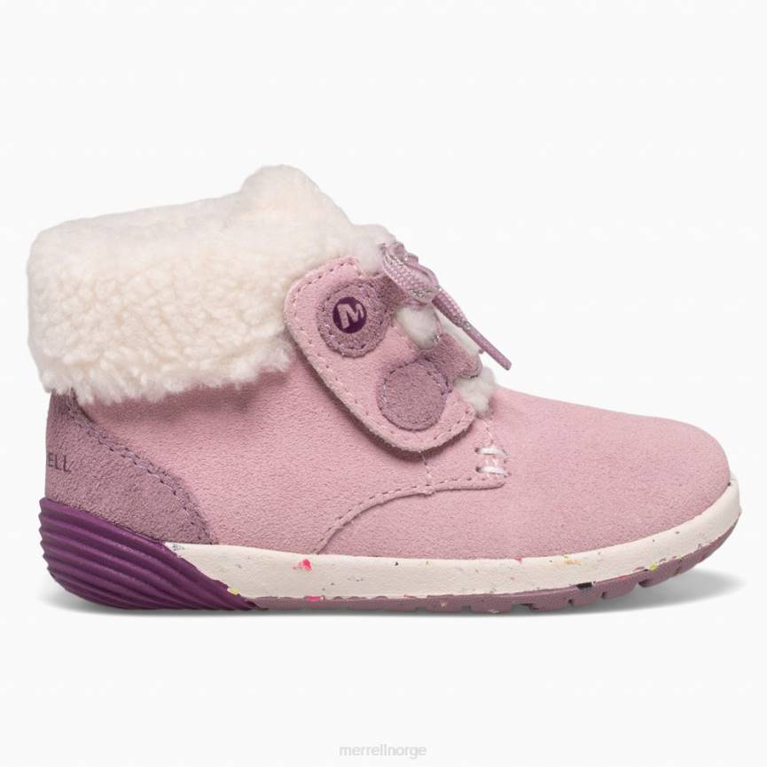 64NP1467 støvete rosa Merrell bare steps kakao jr. oppstart (ml166246)