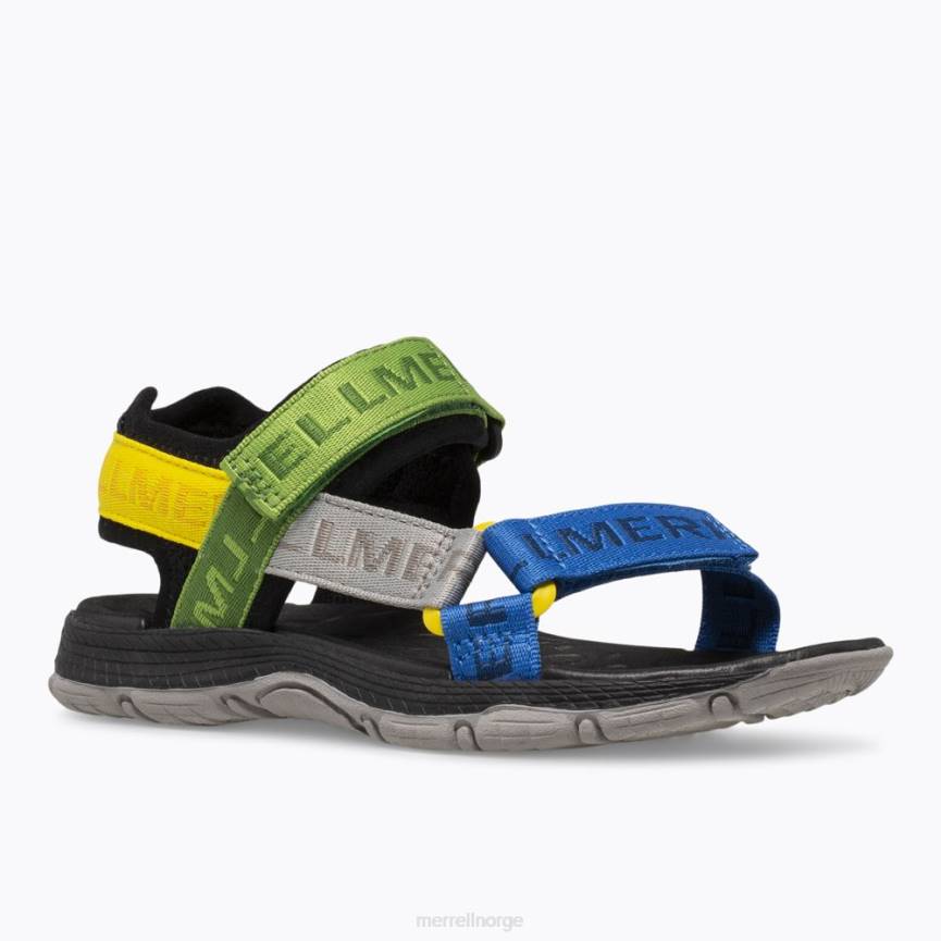 64NP1398 svart/multi Merrell kahuna web sandal (mk265672k)