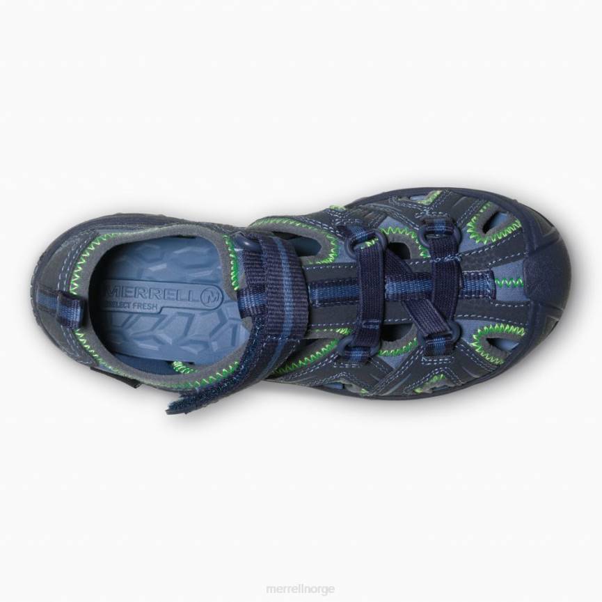 64NP1413 marine/grønn Merrell hydro sandal (my53375)