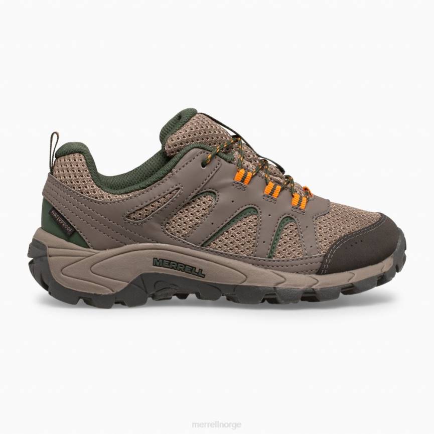 64NP1448 steinblokk Merrell oakcreek vanntett sneaker med lav blonder (mk264771)