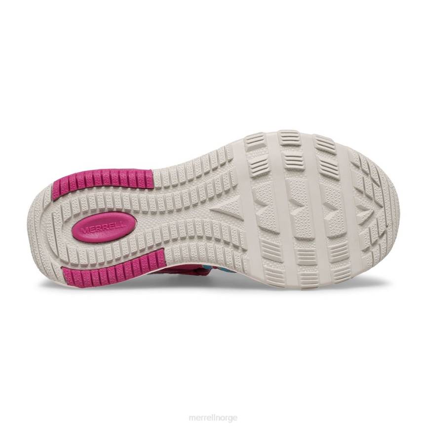 64NP1498 fuchsia/turq Merrell vannfri roam sandal (mk165669k)