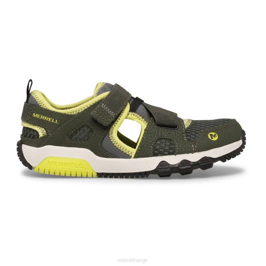 64NP1501 oliven/lime Merrell hydro free roam monarch sandal (mk265670k)