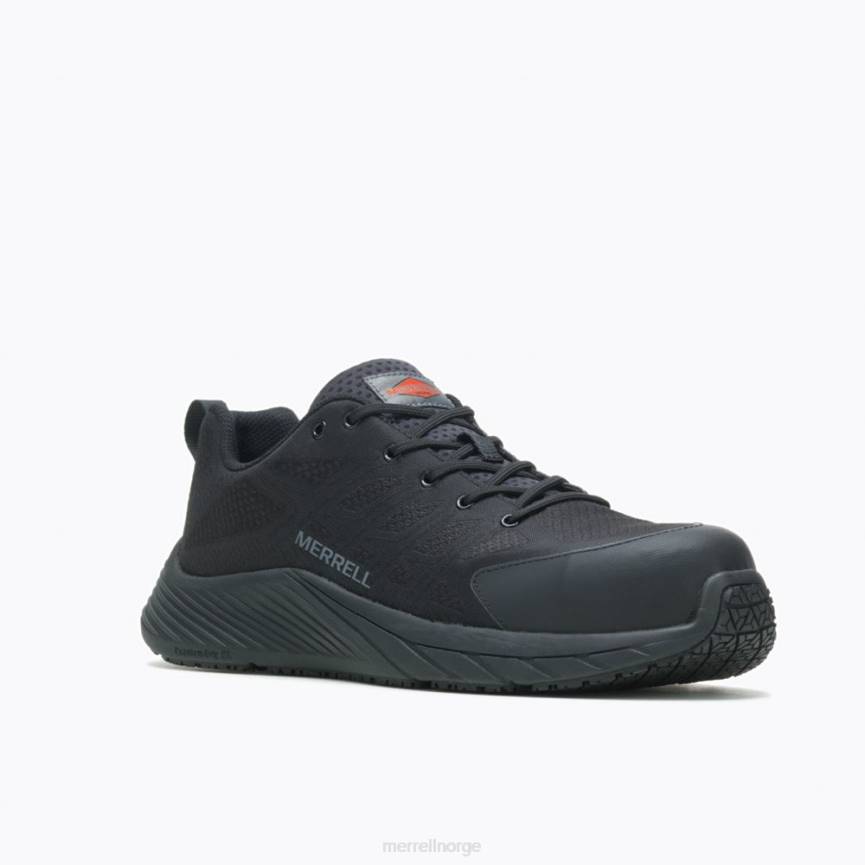 64NP439 svart Merrell moab flight karbonfiber bred bredde (j004625w)