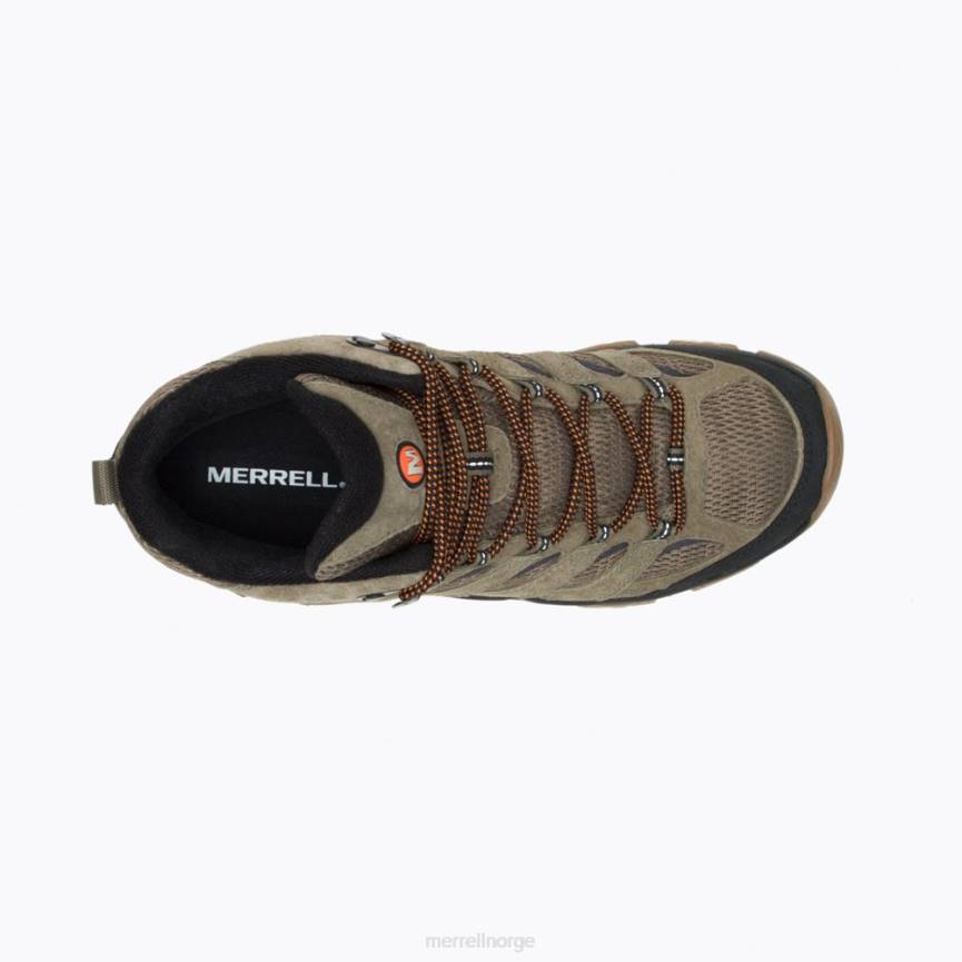 64NP128 oliven/gummi Merrell moab 3 mid vanntett (j036549)