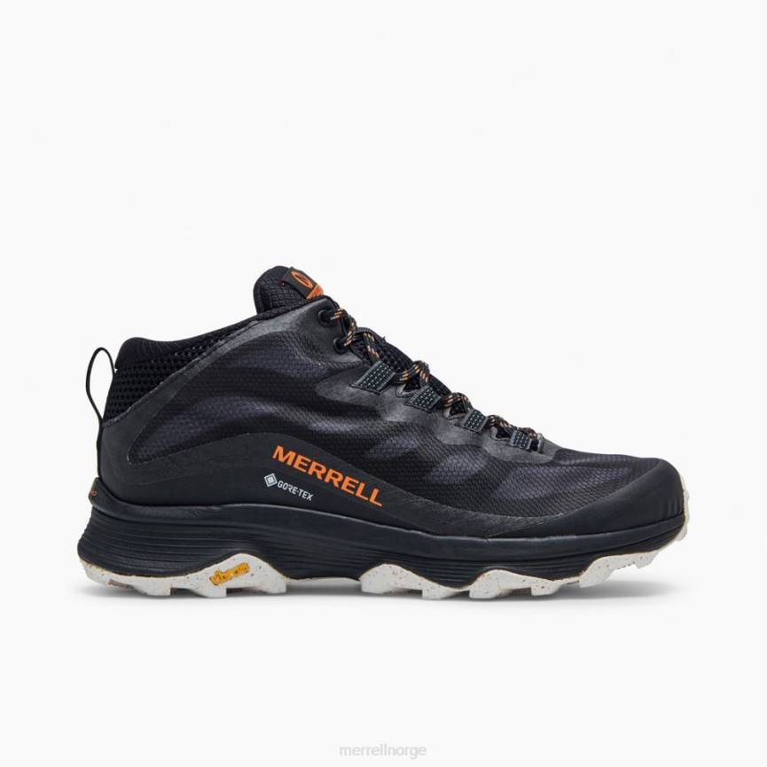 64NP189 svart Merrell moab speed mid gore-tex (j135409)