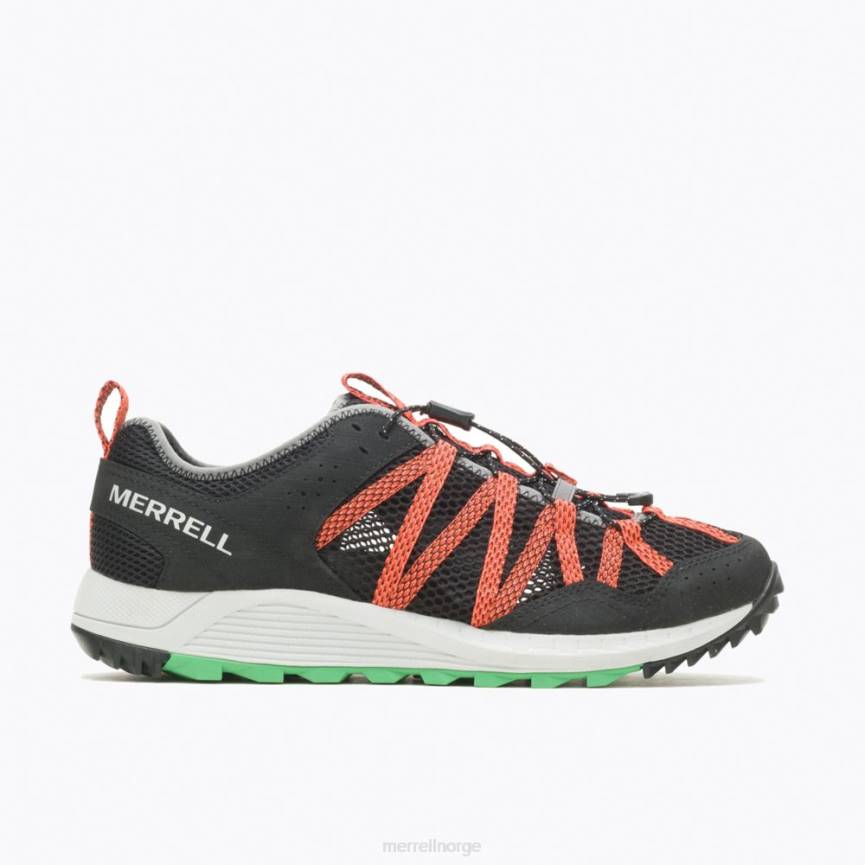 64NP698 svart/mandarin Merrell wildwood aerosport (j067675)