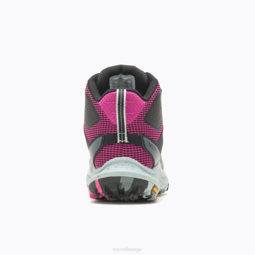 64NP1084 svart/fuchsia Merrell antora 3 mid vanntett (j067582)