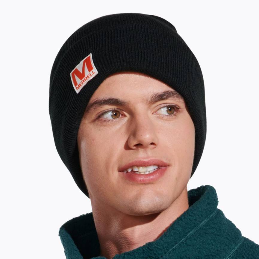 64NP223 svart Merrell patch beanie (jaf26639-010)